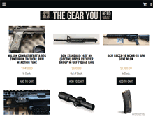 Tablet Screenshot of gandrtactical.com